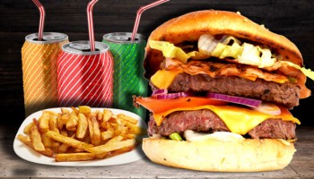 MENU DOUBLE BACON BBQ BURGER