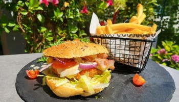 Double Burger chicken suprême