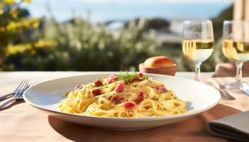 LES PÂTES CARBONARA au four